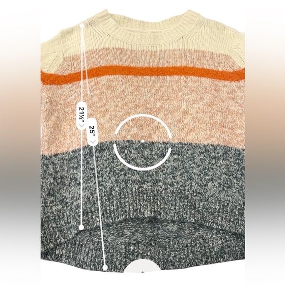 Lou & Grey by Loft Color Block Knit Sweater, Large - Picture 9 of 9